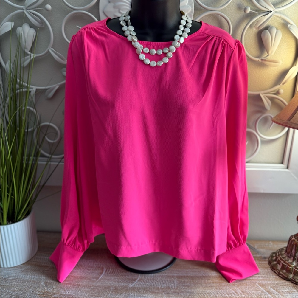 Vibrant Like New Hot Pink Women's Blouse
